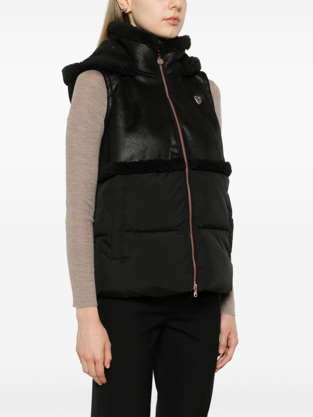 Ea7 Emporio Armani panelled gilet Women