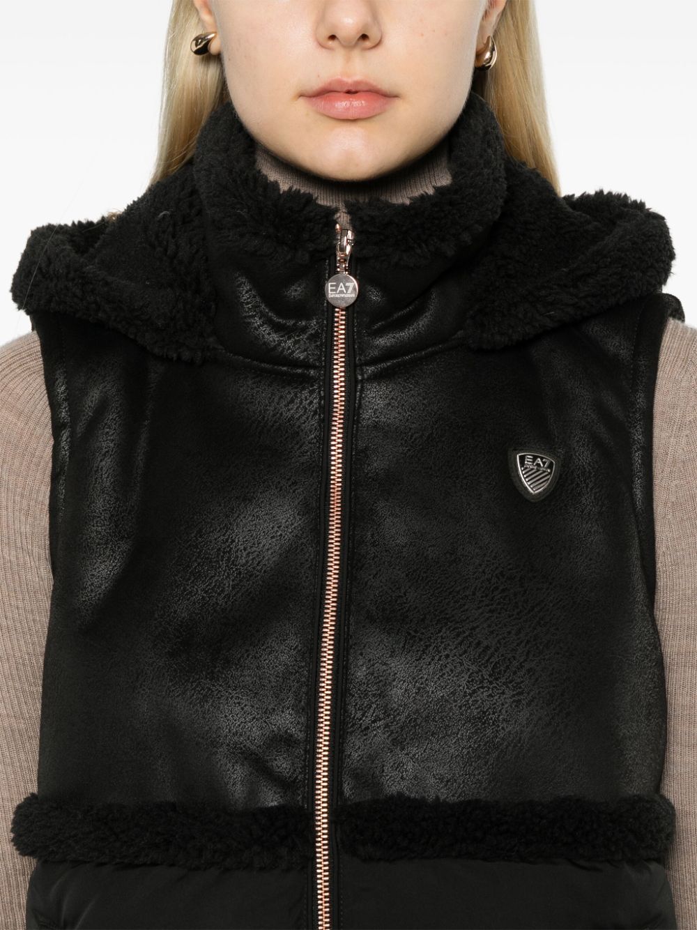 Ea7 Emporio Armani panelled gilet Women