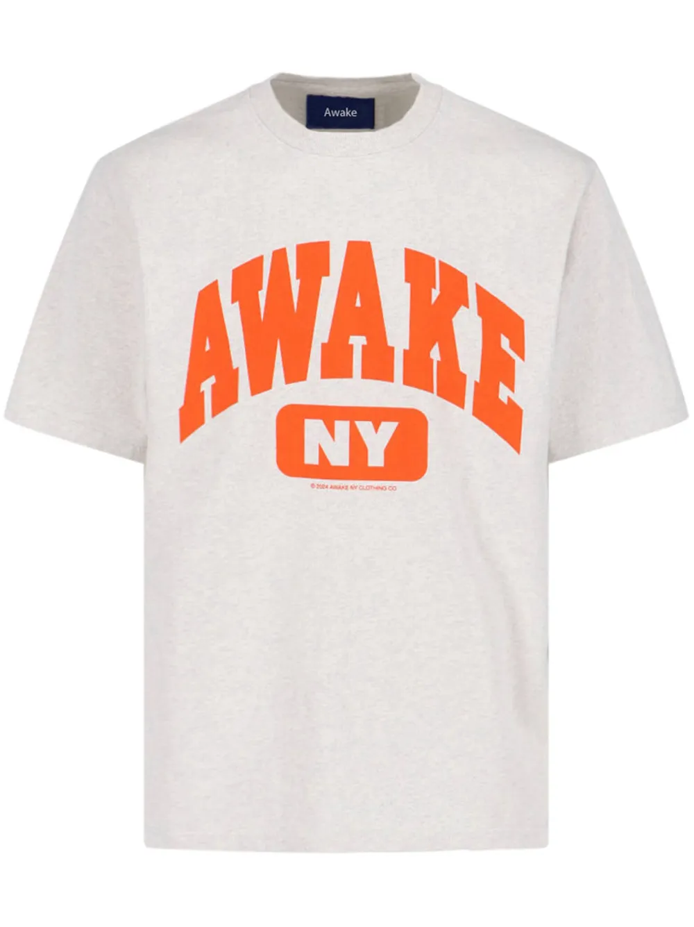 Awake NY logo-print T-shirt - Grey