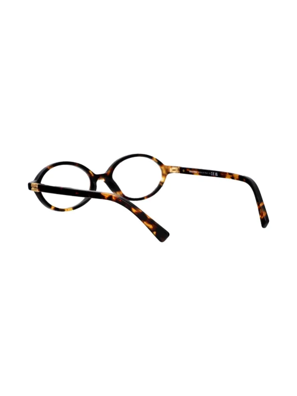 極美品　miu miu　SMU06L　ブラウンレンズ　べっ甲柄フレーム Miu Miu Eyewear ラウンド眼鏡フレーム | ブラウン | FARFETCH JP