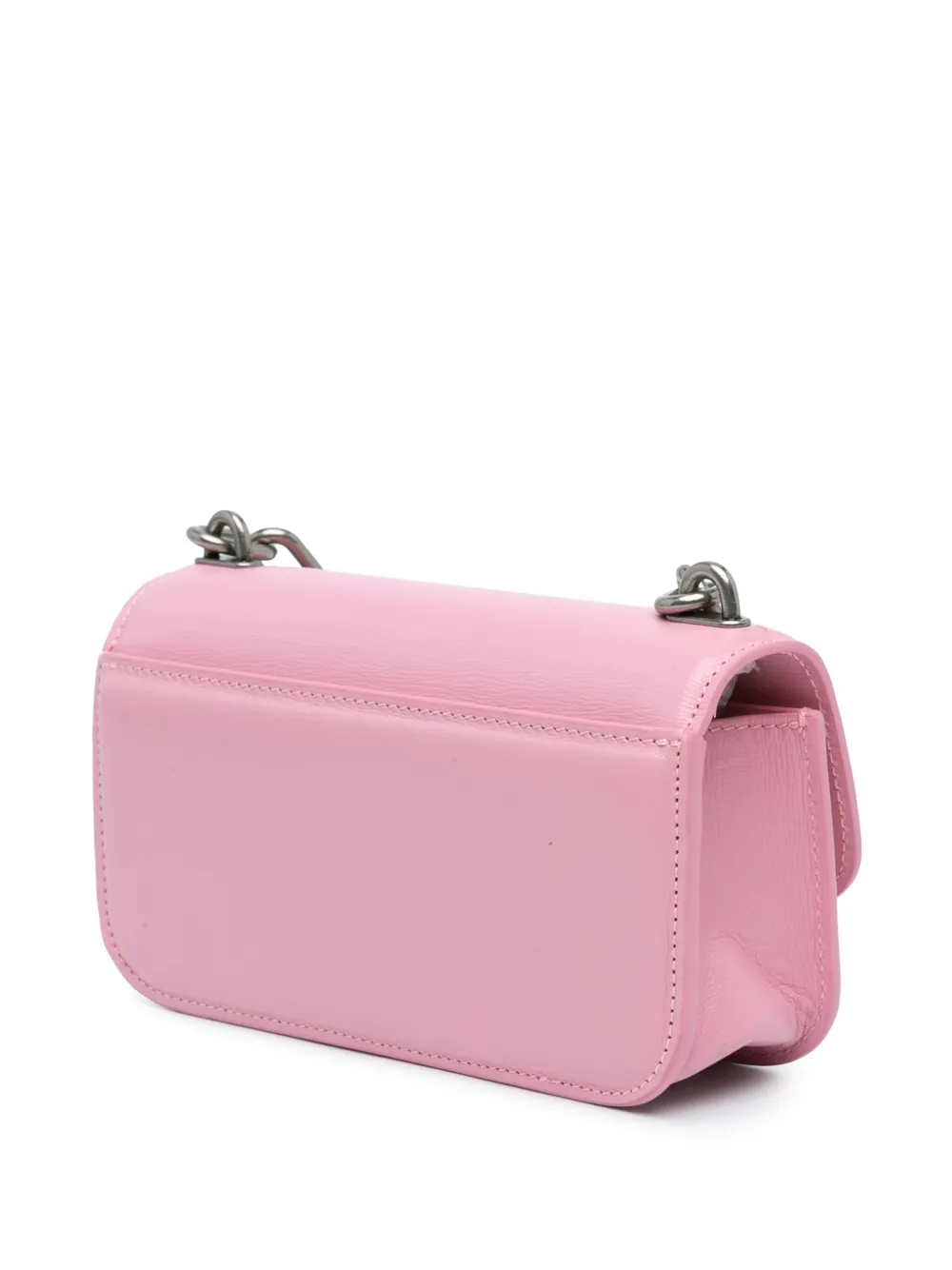 Pre-owned Balenciaga 2022 Calfskin Gossip Chain Xs Crossbody Bag In Pink
