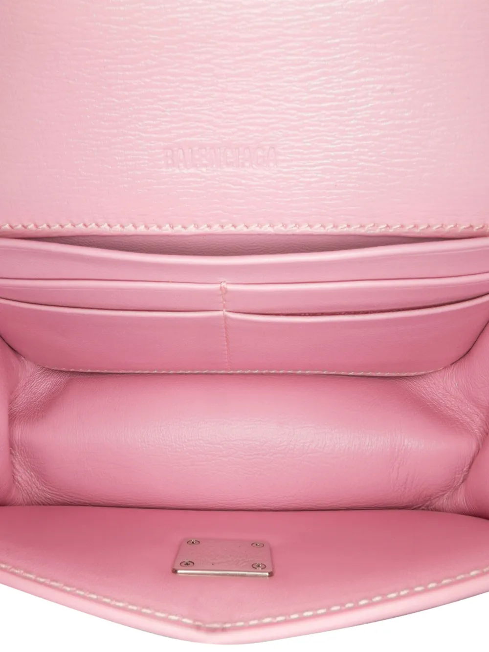 Pre-owned Balenciaga 2022 Calfskin Gossip Chain Xs Crossbody Bag In Pink