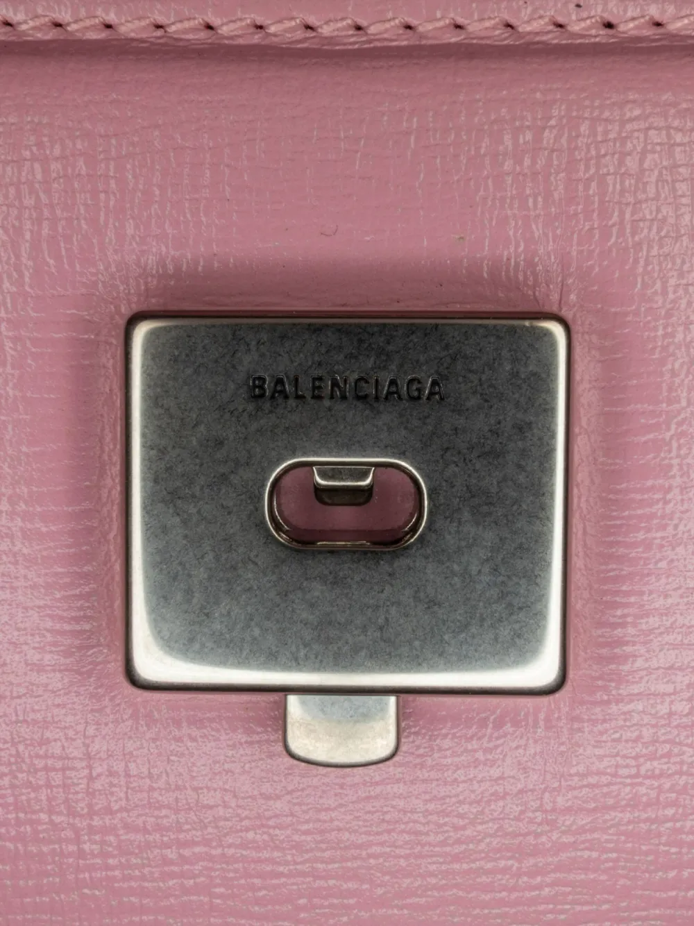 Pre-owned Balenciaga 2022 Calfskin Gossip Chain Xs Crossbody Bag In Pink
