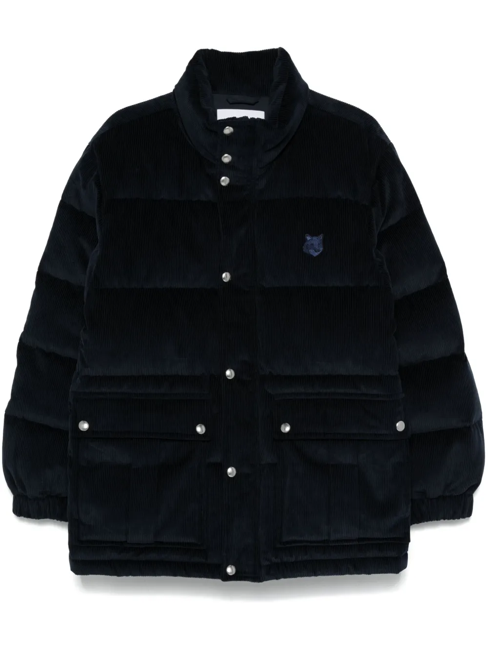 Maison Kitsune Corduroy Puffer Jacket Blue FARFETCH AZ