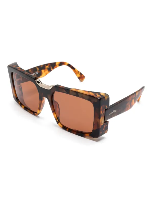 Max Mara Eyewear square-frame Sunglasses | Brown | FARFETCH display picture 1