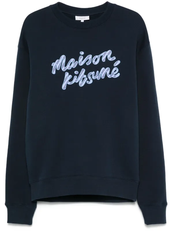 適切な価格 Maison Kitsuné ロゴ スウェットシャツ | ブルー | FARFETCH JP トップス
