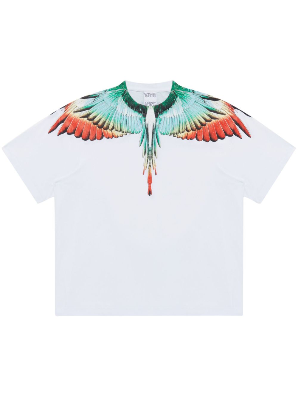 Marcelo Burlon County of Milan T-shirt met print Wit