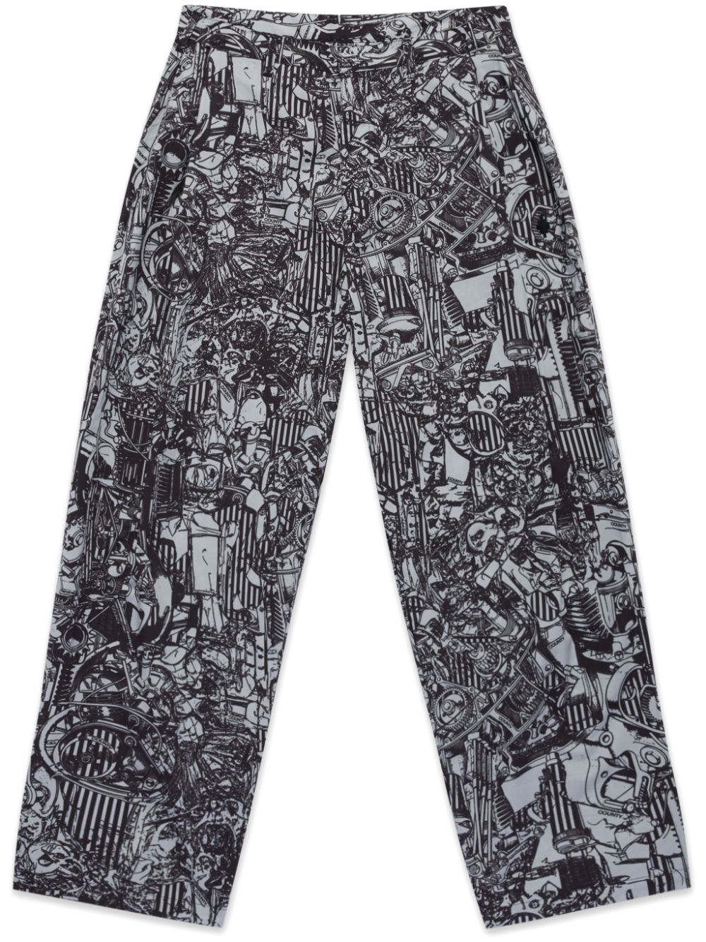 Marcelo Burlon County of Milan AOP pyjama pants - Grey