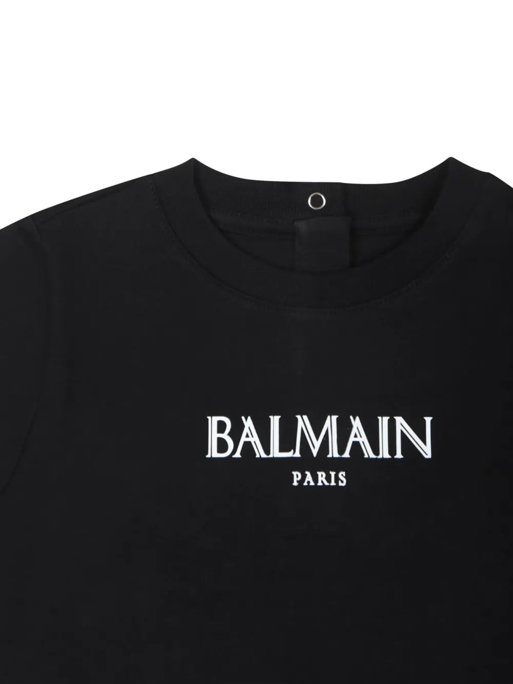 Balmain Kids T-shirt met logoprint Zwart