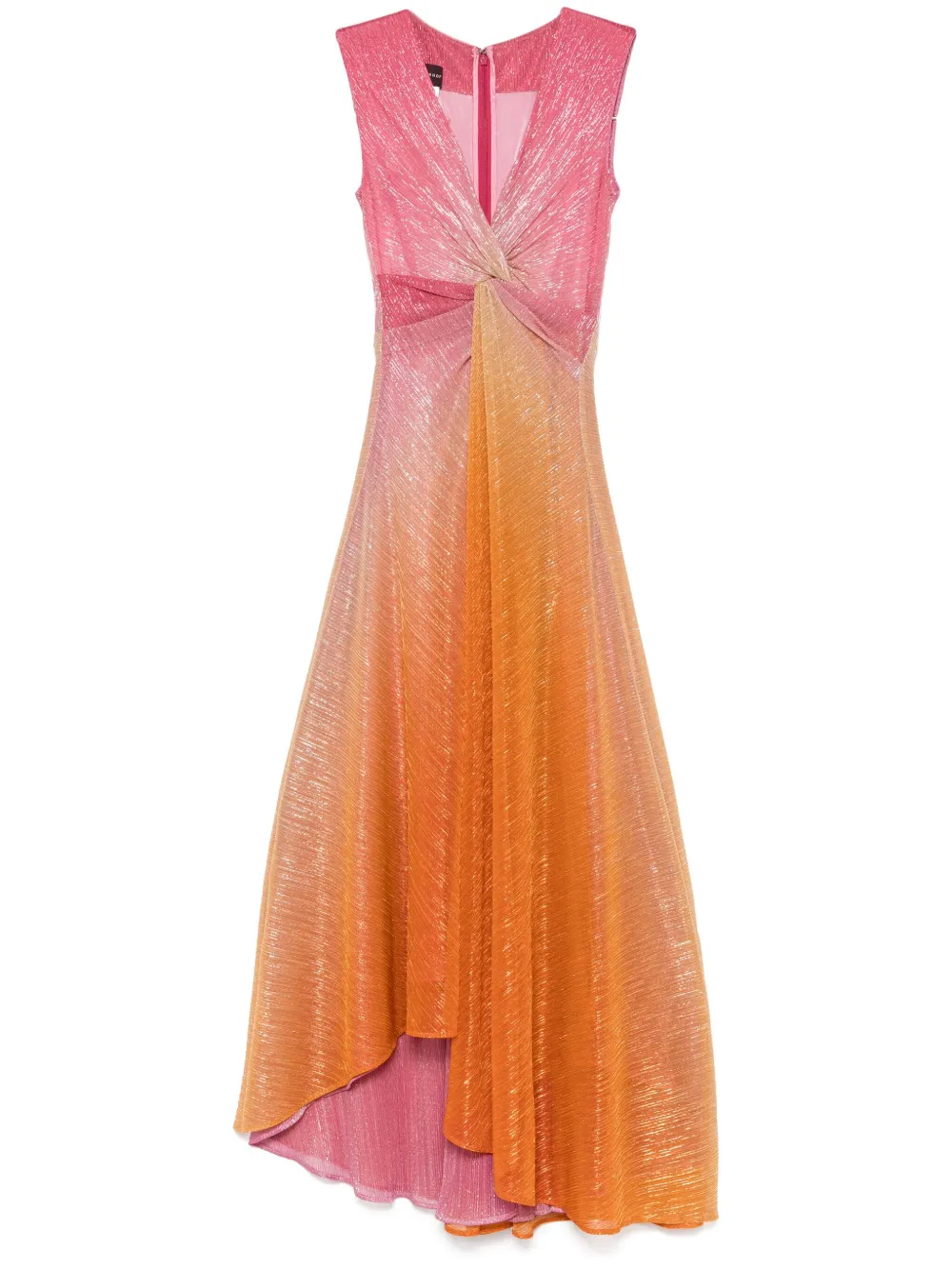 gradient lurex gown