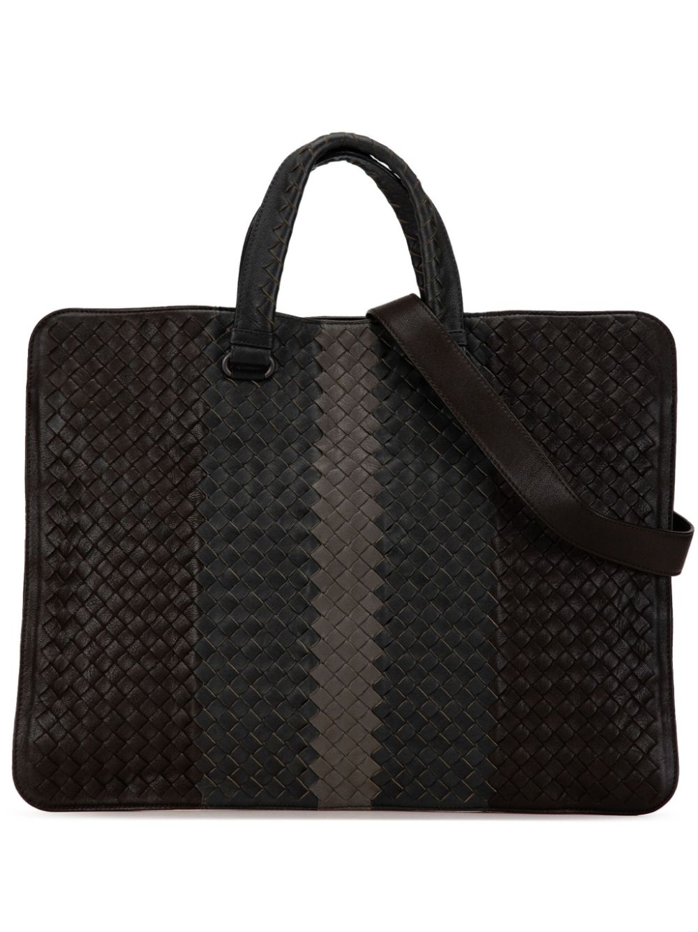 2012-2023 Intrecciato Nappa Club Fume Briefcase business bag