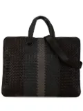 Bottega Veneta Pre-Owned 2012-2023 Intrecciato Nappa Club Fume Briefcase business bag - Black