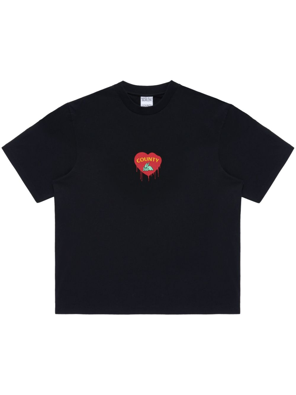 Marcelo Burlon County of Milan Bunny Heart T-shirt - Black