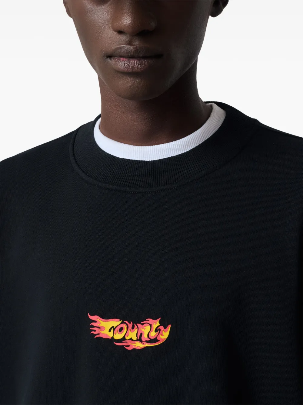 Marcelo Burlon County of Milan Country Flame sweater Zwart