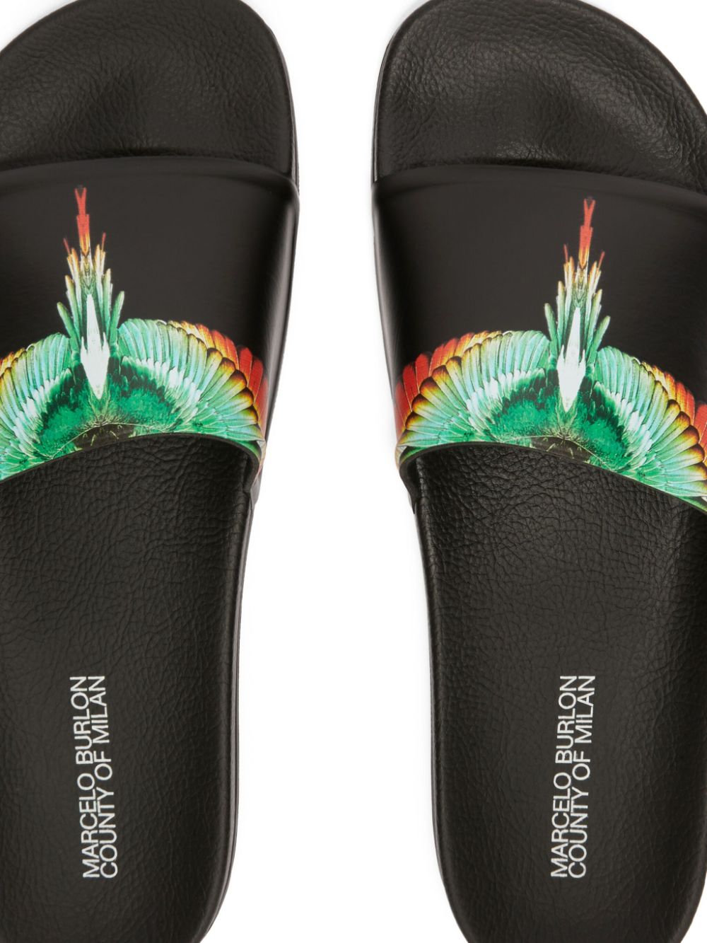 Marcelo Burlon County of Milan Icon Wings slides Black