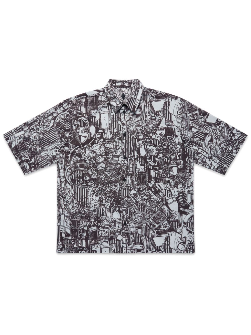 Marcelo Burlon County Of Milan Aop Shirt In Gray