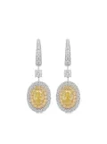 HYT Jewelry 18k white gold diamond earrings