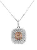 HYT Jewelry 18k white gold diamond necklace