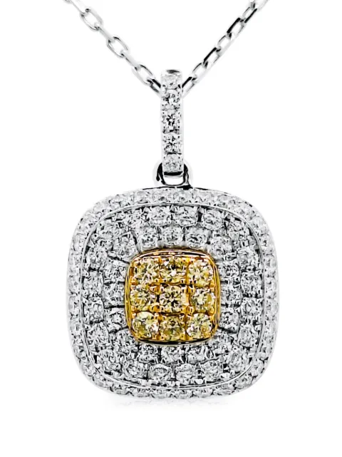 HYT Jewelry 18k white gold diamond necklace