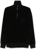 C.P. Company fleeced half-zipped sweatshirt - Black