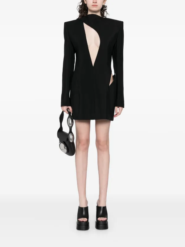 white christmas dresses Rio Sleeveless Linen Blazer Dress (Black) main image 1