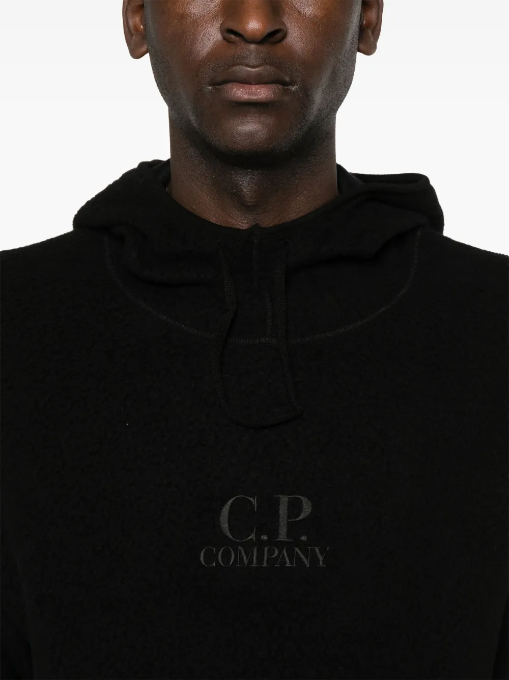 C.P. Company Fleece hoodie Zwart