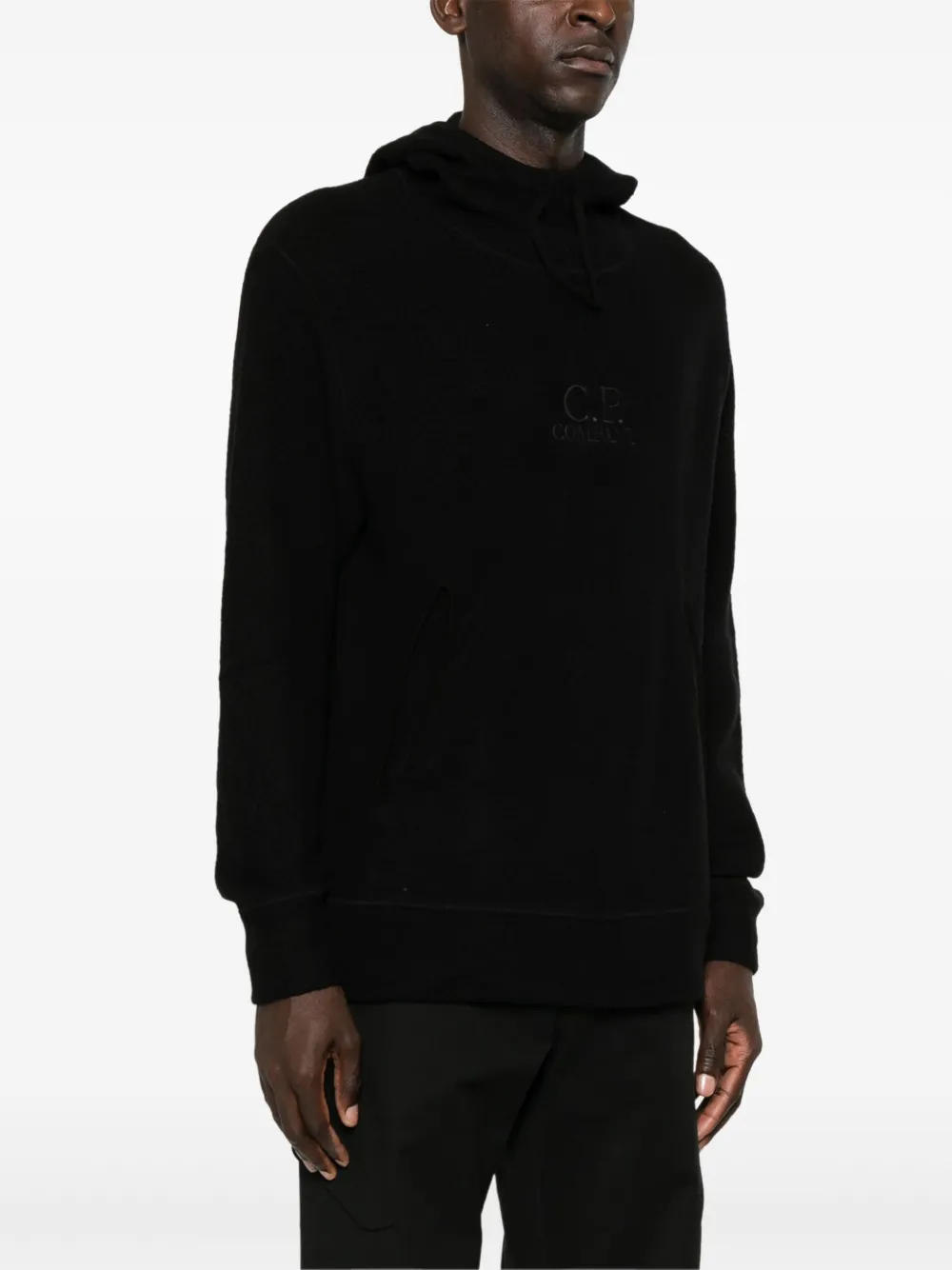 C.P. Company Fleece hoodie Zwart