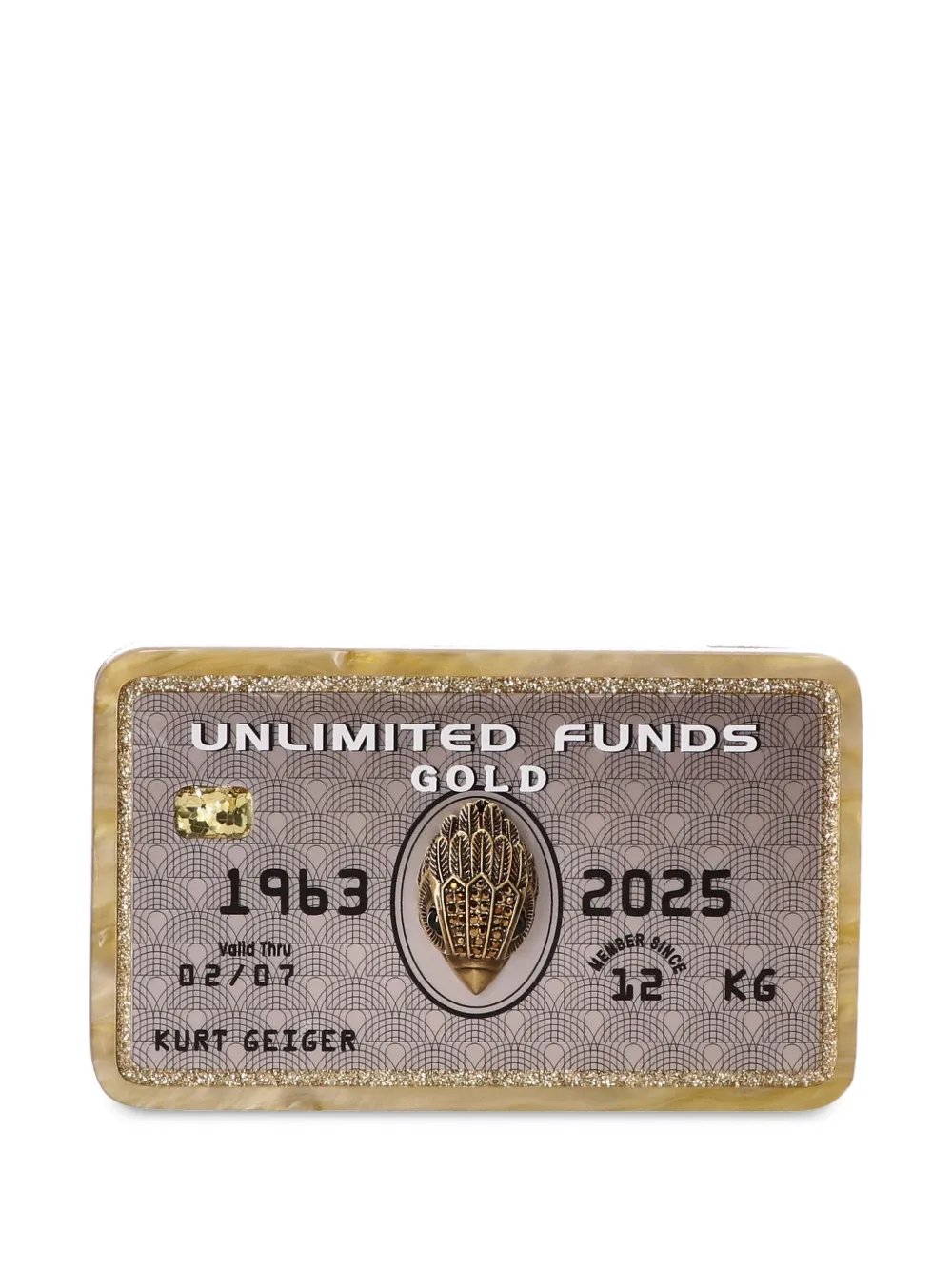 Geiger Card Kurt Geiger London Credit Card Clutch Bag | Gold | FARFETCH UK