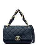 CHANEL Pre-Owned 2021 Quilted Lambskin Chain is More Flap satchel - Blue