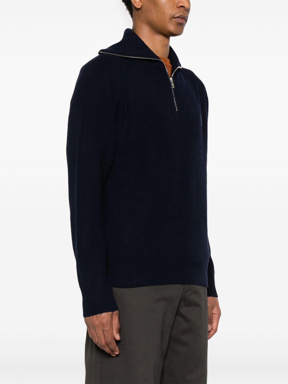 Maison Kitsune Bold Fox Head ribbed sweater Men