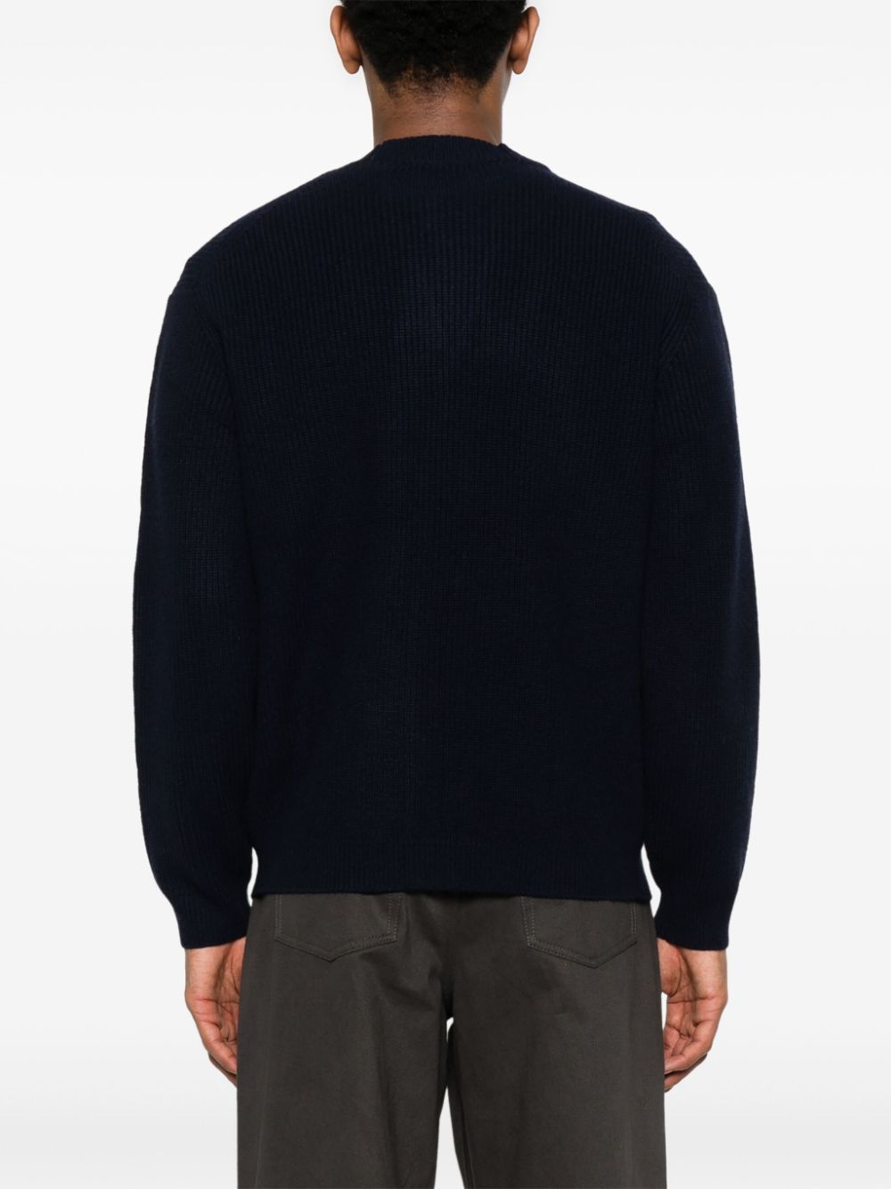 Maison Kitsune Bold Fox Head ribbed sweater Men