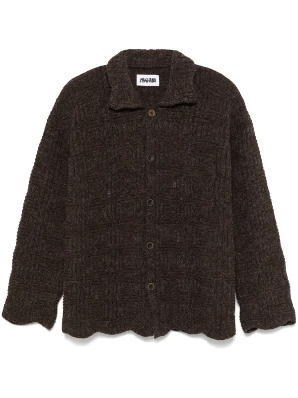 Magliano Shetland ニットシャツ | ブラウン | FARFETCH JP 