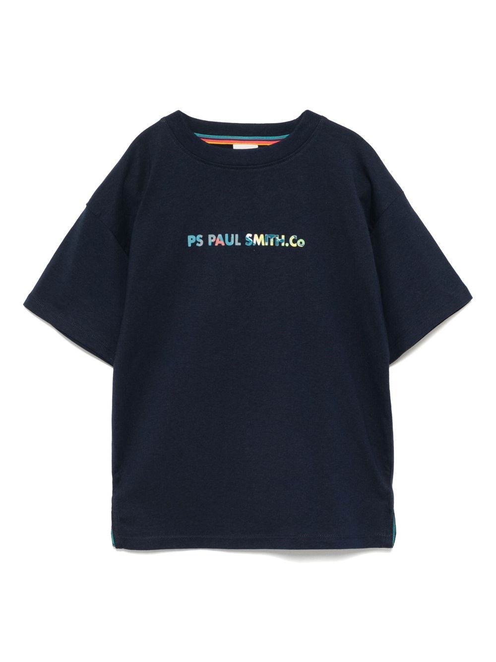 Paul Smith Junior logo-printed T-shirt Blauw