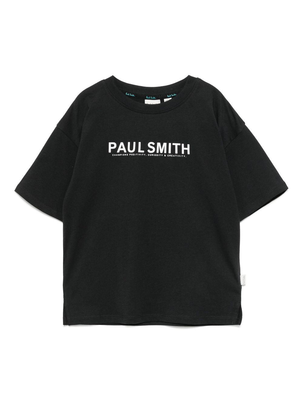 Paul Smith Junior logo-printed T-shirt Zwart