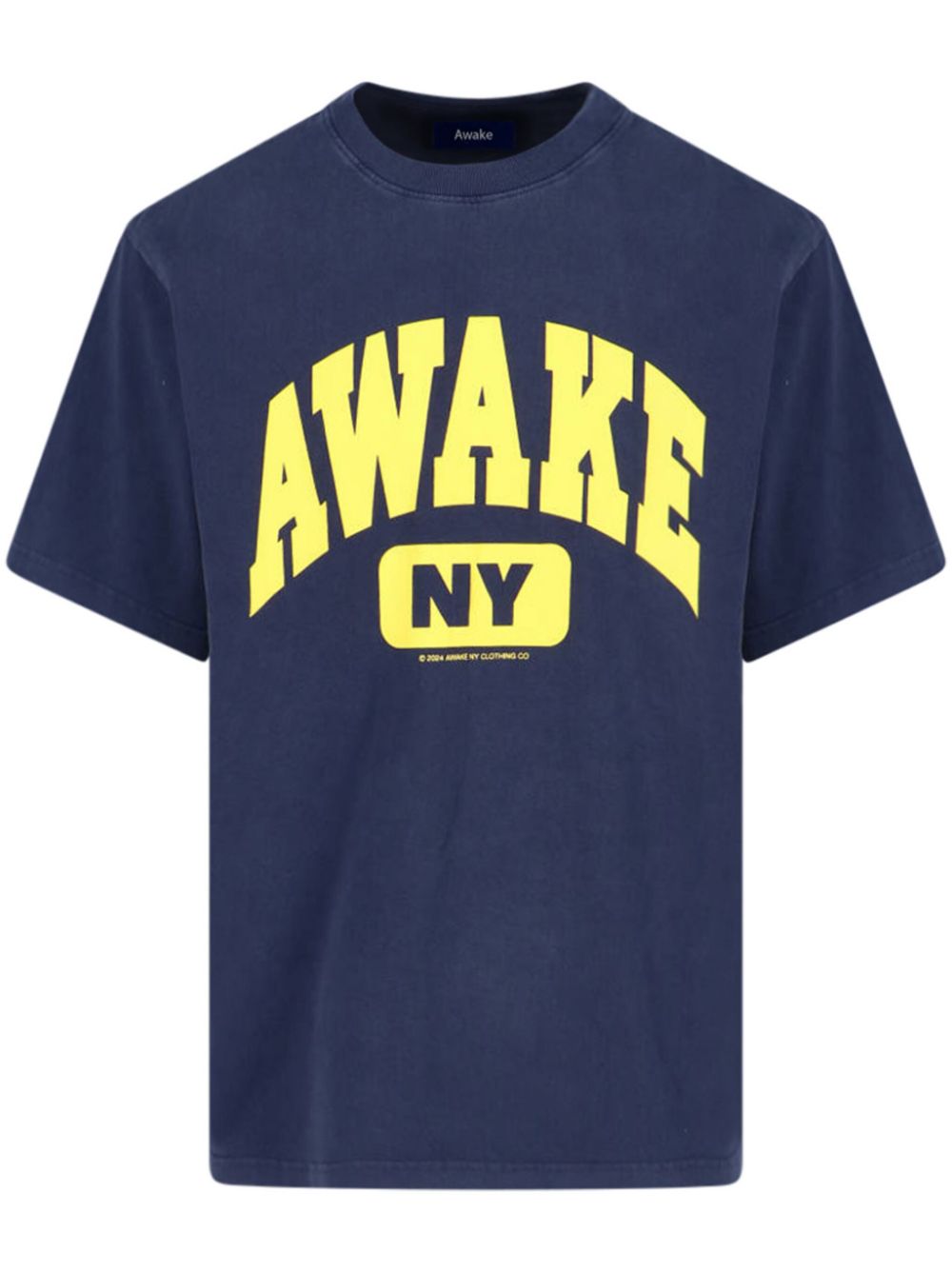 Awake NY logo-print T-shirt - Blue