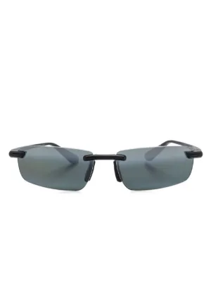 Maui Jim Ho'okipa スクエアフレーム サングラス | ブラック | FARFETCH JP