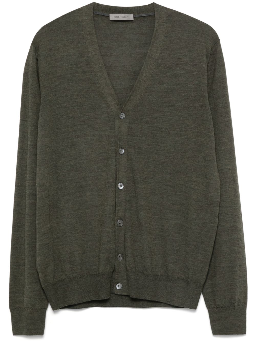 Corneliani fine-knit cardigan - Green