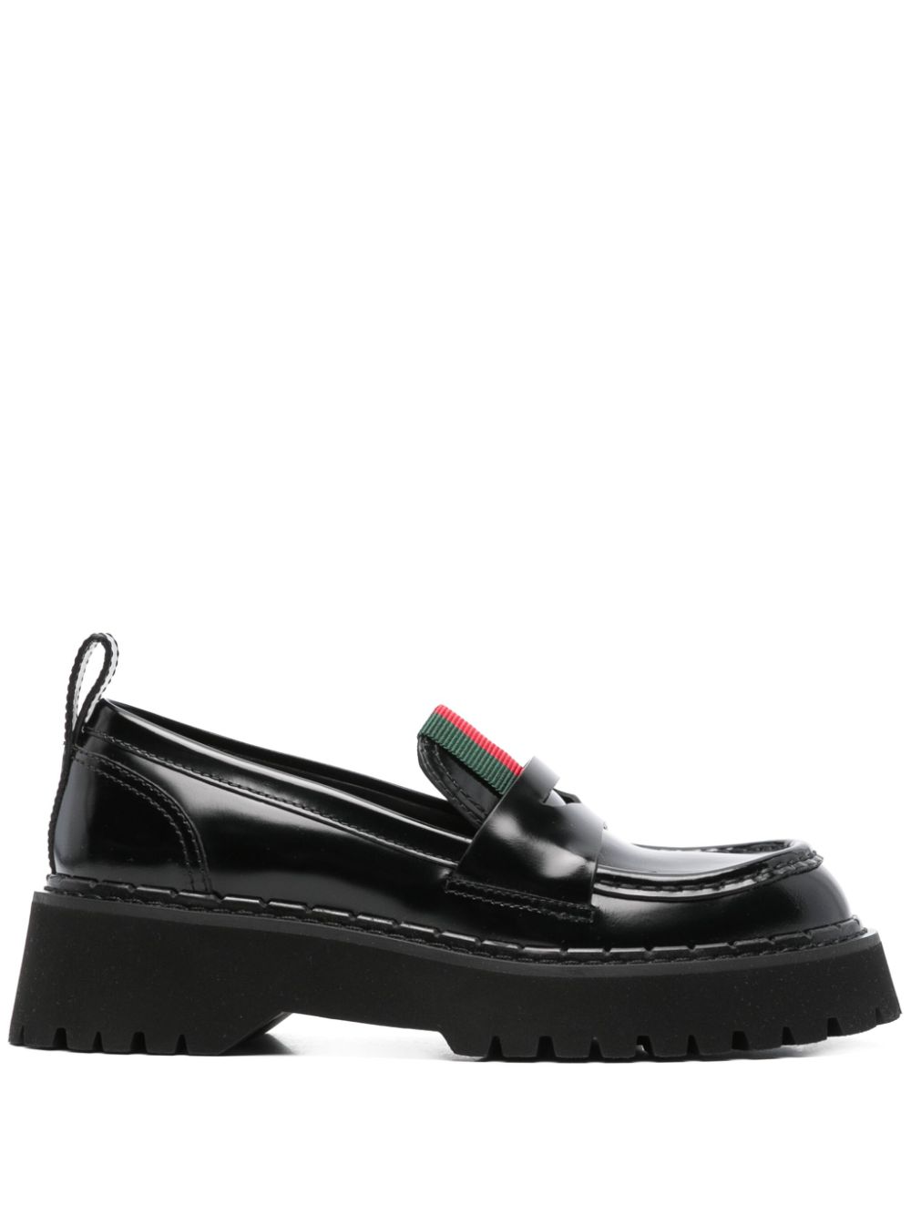 Gucci Web-detail loafers Black