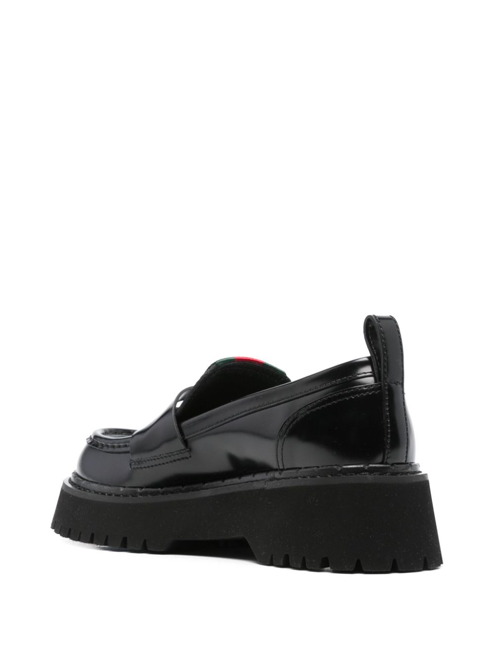 Gucci Web-detail loafers Black