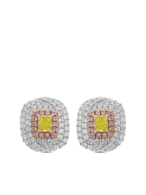 Boucles d’oreilles en or 18ct pavées de diamants - HYT Jewelry - Modalova