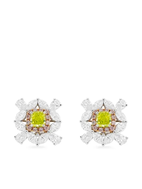 HYT Jewelry 18kt Weißgoldohrringe mit Diamanten