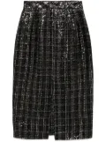 Dice Kayek sequined skirt - Black