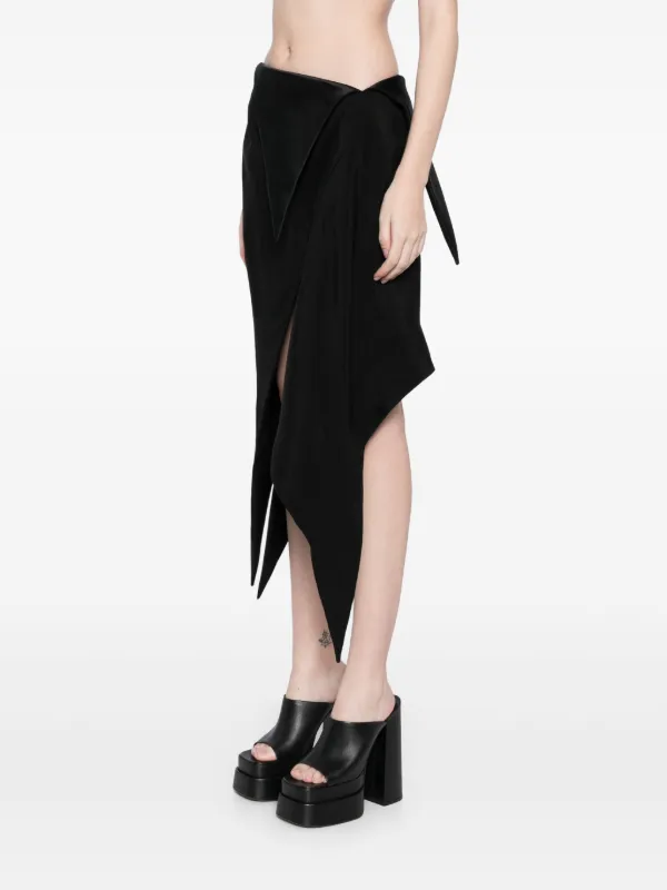Mugler Cummerbund Skirt | Black | FARFETCH