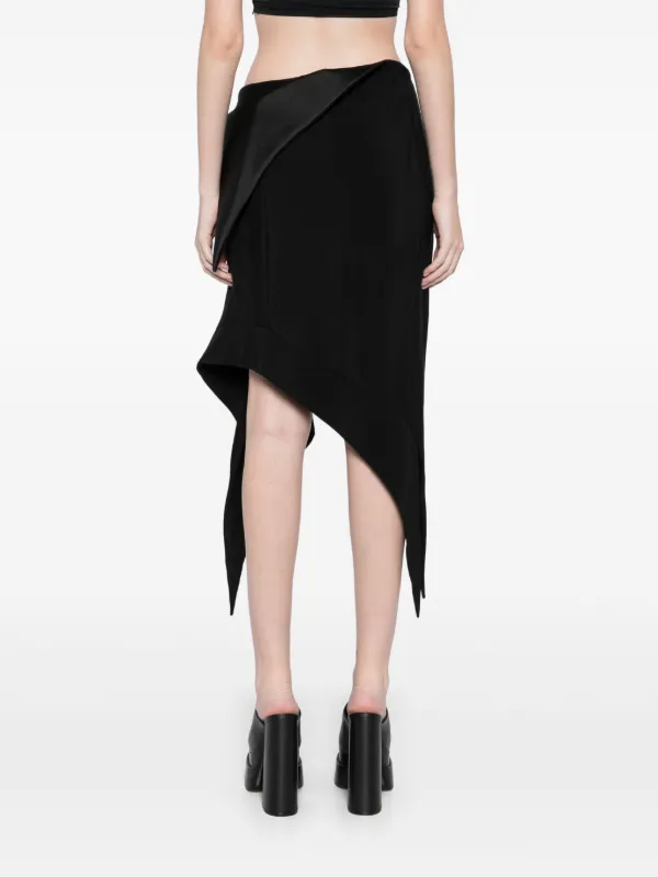 Mugler Cummerbund Skirt | Black | FARFETCH