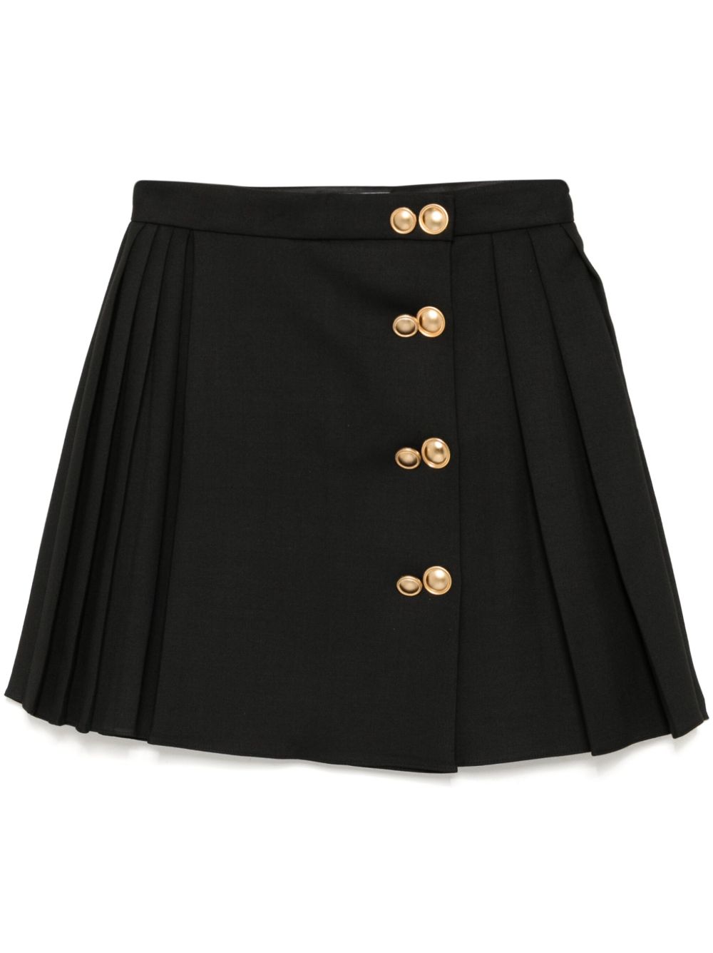 wrapped pleated skirt