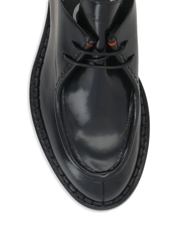 Santoni x 10 Corso Como Leather lace-up Shoes | Black | FARFETCH
