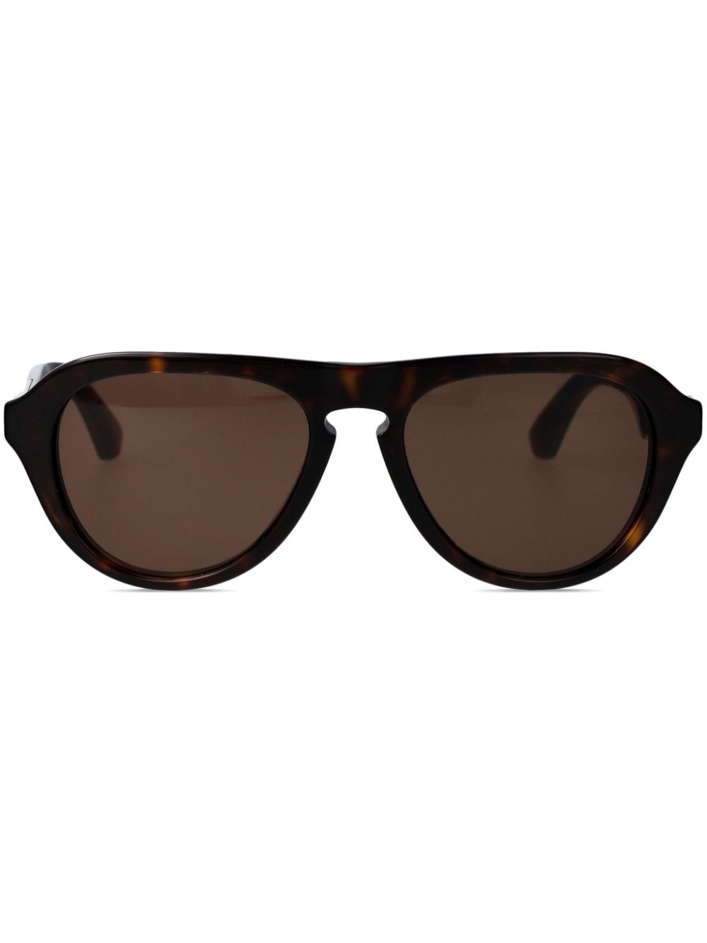 Shop Burberry Eyewear 0be4437u Round-frame Sunglasses In 褐色