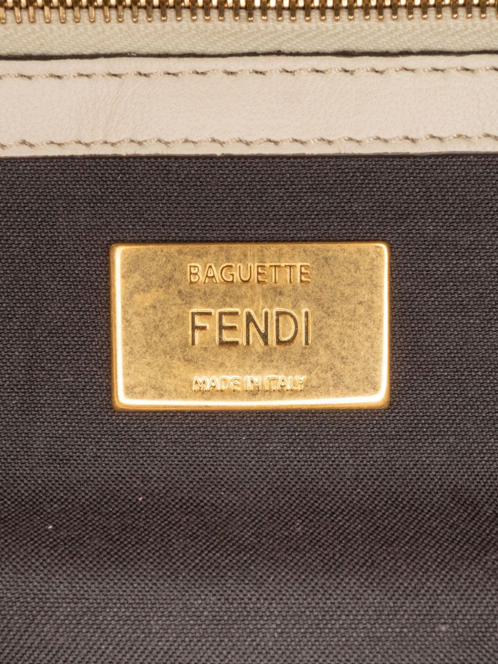 Fendi 2010-2023 Bicolor Leather Chain Midi uette shoulder bag