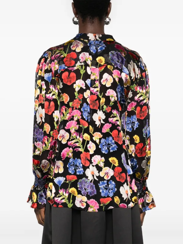 Alice + Olivia Onica Blouse | Black | FARFETCH
