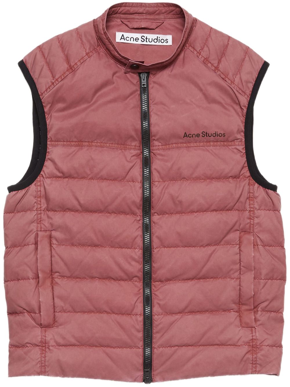 Acne Studios Gilet met logoprint Rood